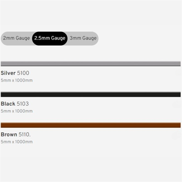 Polyflor Standard Feature Strip - Solid Black